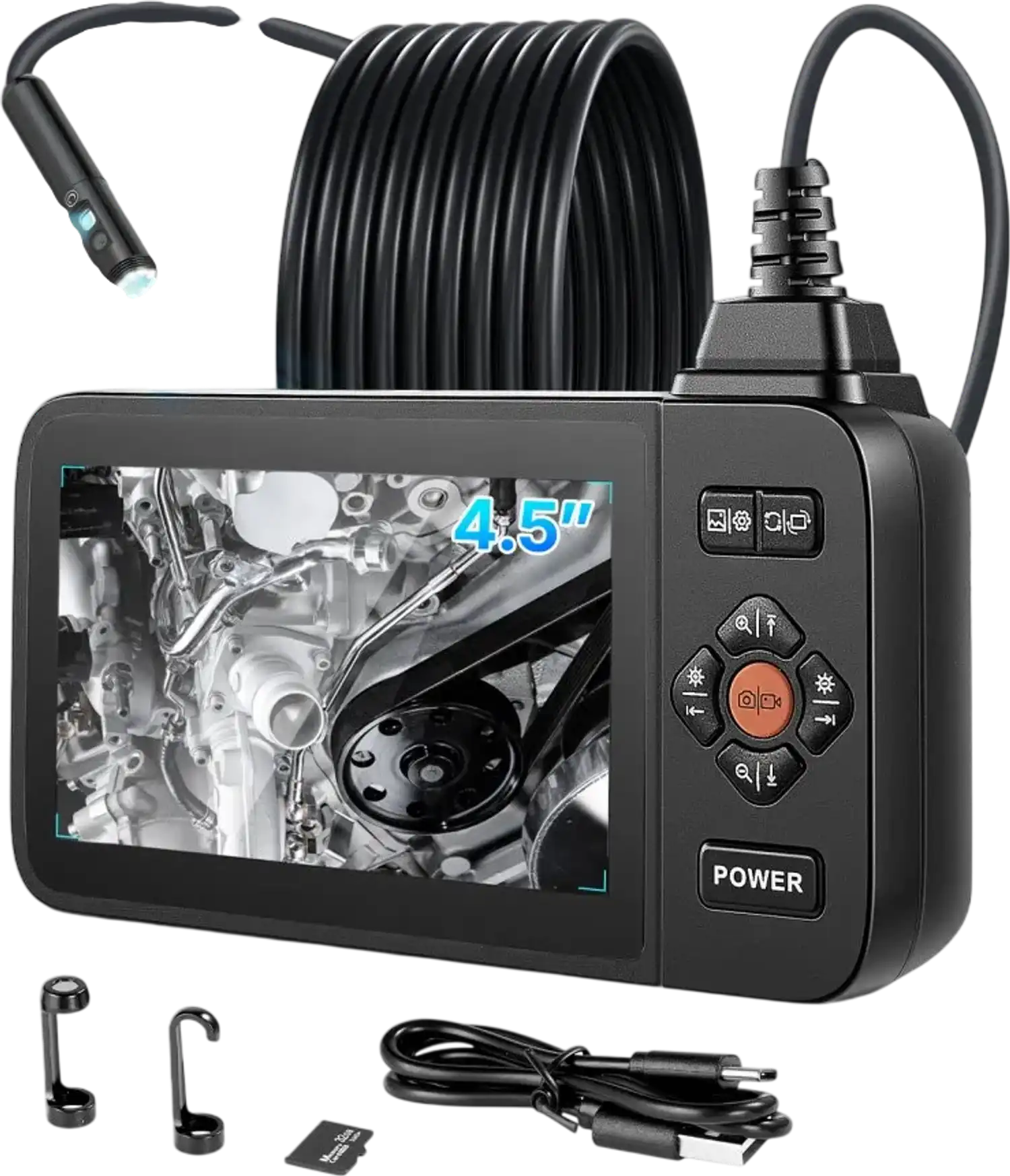 Vevor Borescope Triple Lens Endoscope Camera with 4.5