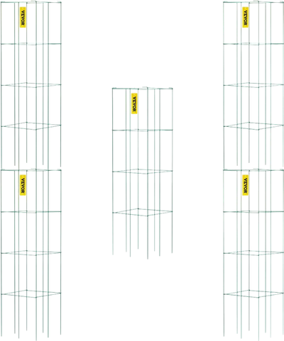 Vevor Tomato Cages 5-Pack Square Plant Support Cages 11.8