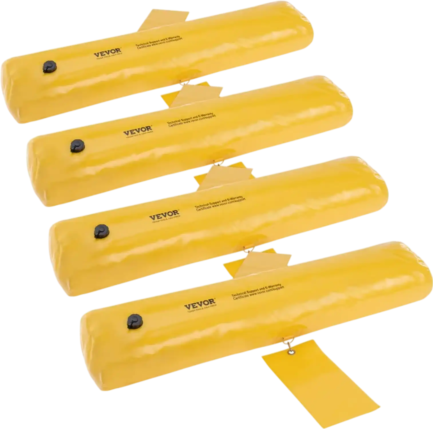 Vevor Flood Barrier 4-Pack Water-Filled Home and Driveway Protection 4' x 6