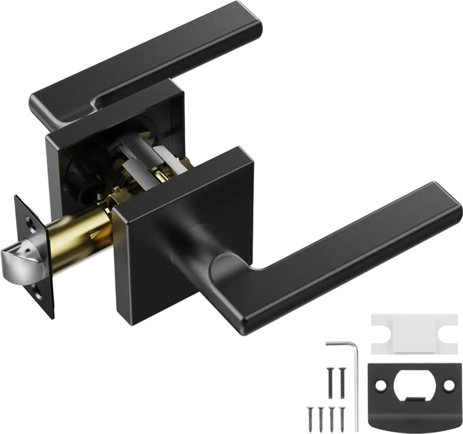 Vevor Door Handle Matte Black Passage Lever 1-Pack New