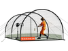 VEVOR Baseball Batting Cage, 19.9 x 12.0 x 8.2 FT Freestanding Portable Batting Cage, Hitting Cages with 30-Ply Knotted HDPE & Pitching Machine Opening, Battings Cages Netting for Indoor Outdoor