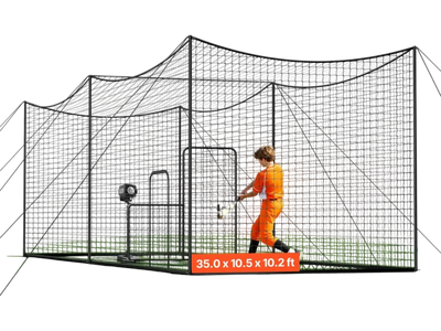 Vevor Batting Cage 35.0' x 10.5' x 10.2' Freestanding Portable Baseball Hitting Cage New