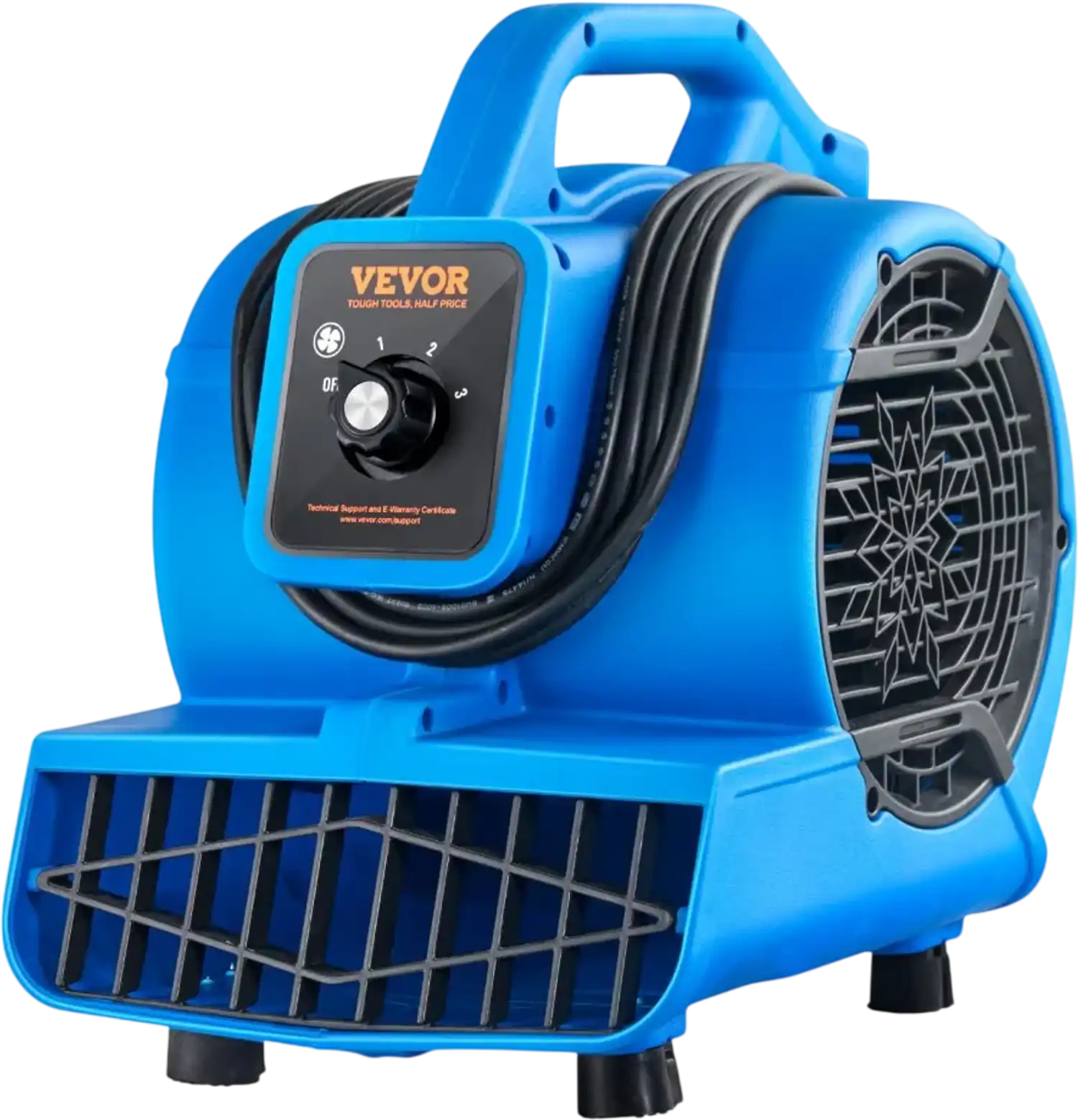 Vevor Floor Blower Air Mover Fan 3 Speeds 600 CFM New