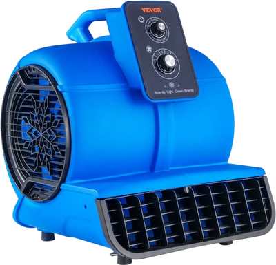 Vevor Floor Blower 1/2 HP 2600 CFM Air Mover Portable Carpet Dryer Fan New