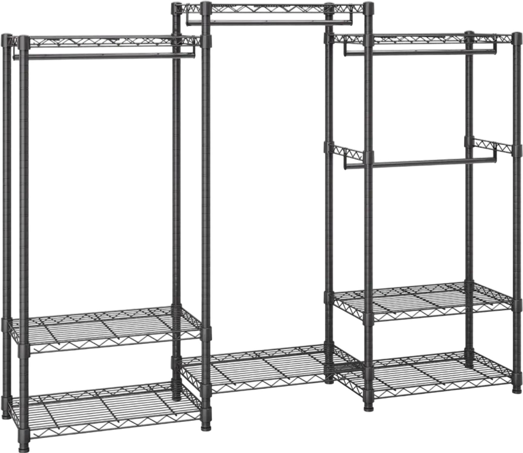 Vevor Garment Rack Heavy Duty Adjustable Clothes Storage Organizer New