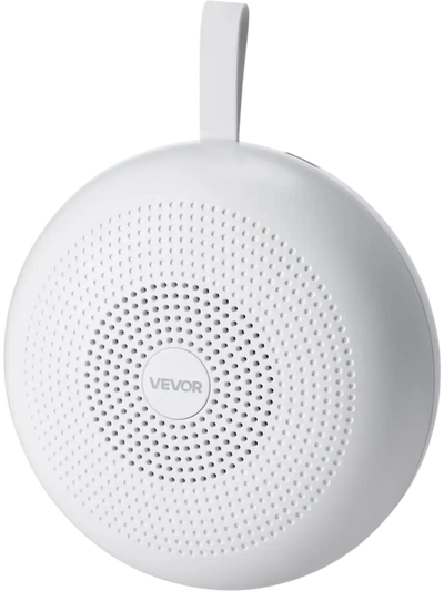 VEVOR Sound Machine, 30 Soothing Sleep Sounds, 3-in-1 Portable and Hangable White Noise Sound Machine with Auto-Off Timer, Soft Ring Light and Memory Function, for Baby, Adults, Home, Office & Travel
