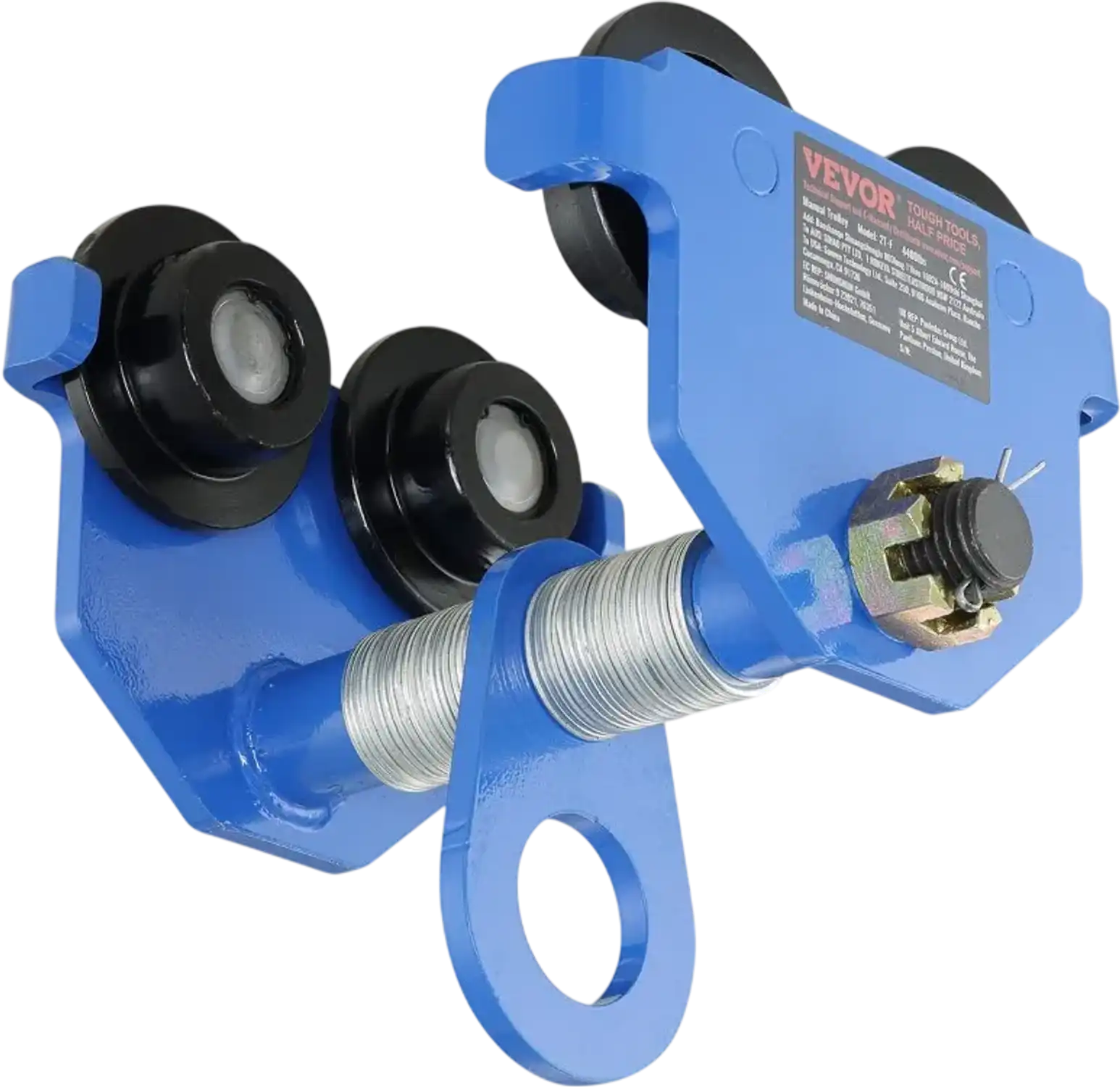 Vevor Manual Trolley Adjustable Push Beam Hoist 2200 lbs 1 Ton New