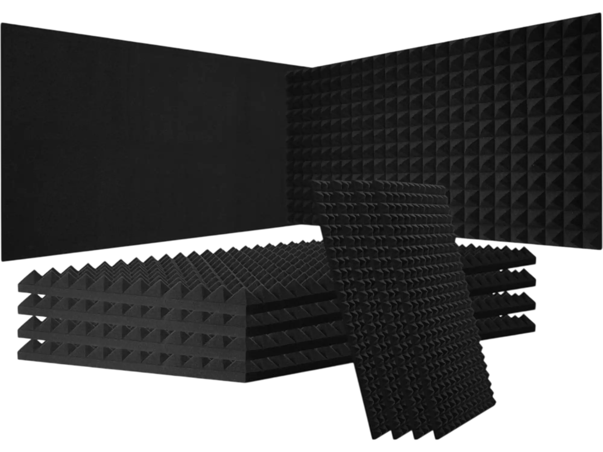 Vevor Acoustic Foam Panels Soundproof Wall Panels 4 Pack 48 x 24 x 2