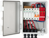 VEVOR PV Combiner Box, 4 String, Solar Combiner Box with 15A Rated Current Fuse 63A Circuit Breaker Lightning Arrester and Solar Connector, ABS Plastic Case for On / Off Grid Solar Panel System, IP65