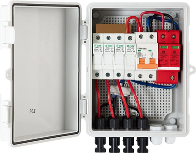 Vevor PV Combiner Box 4-String Solar Panel System IP65 New