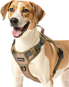 VEVOR Dog Harness for Large Dogs, No Pull Tactical Dog Harness Adjustable Pet Vest, with Handle, Metal Rings, Buckles, Reflective Stitching Nylon Oxford Fabric, for Training, Walking, and Hiking