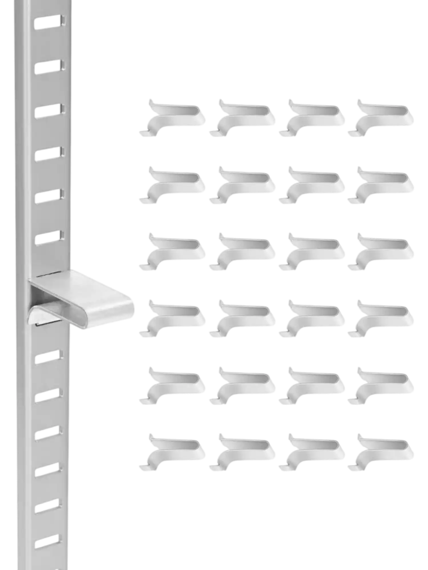 Vevor Shelf Clips Adjustable Steel Pilaster Shelf Clips 40 Pack New