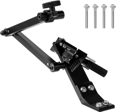 VEVOR Lawn Mower Blade Sharpener, 15° - 45° Adjustable Lawnmower Blade Sharpening Tool with 4 Adapter Pins, Ball Bearing Design & 25mm Enlarged Handle, Compatible with Most Angle Grinders