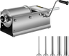 VEVOR Manual Sausage Stuffer, 3 L / 7 LBS Horizontal Sausage Machine, Dual-Speed Meat Stuffer, Made of Food-Grade 304 Stainless Steel, Includes 5 Stuffing Tubes, for Home Kitchen Restaurant Commercial