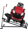 VEVOR Ride on Lawn Mower Lift Jack, 880 Lbs Weight Capacity, Telescopic Maintenance Jack with Crank Handle & Power Tool Handle, Foldable Lawn Tractor Lifter for Lawn Mowers and Garden Tractors, Black