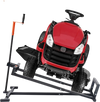 VEVOR Ride on Lawn Mower Lift Jack, 880 Lbs Weight Capacity, Telescopic Maintenance Jack with Crank Handle & Power Tool Handle, Foldable Lawn Tractor Lifter for Lawn Mowers and Garden Tractors, Black