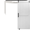 VEVOR Sliding Barn Door, 36 x 84 inch, High-Strength MDF Panel, Barn Door with Hardware Kit, Water-Proof PVC Surface, Easy to Install, H-Frame, Smoothly and Quietly Sliding for Living Room, Bathroom