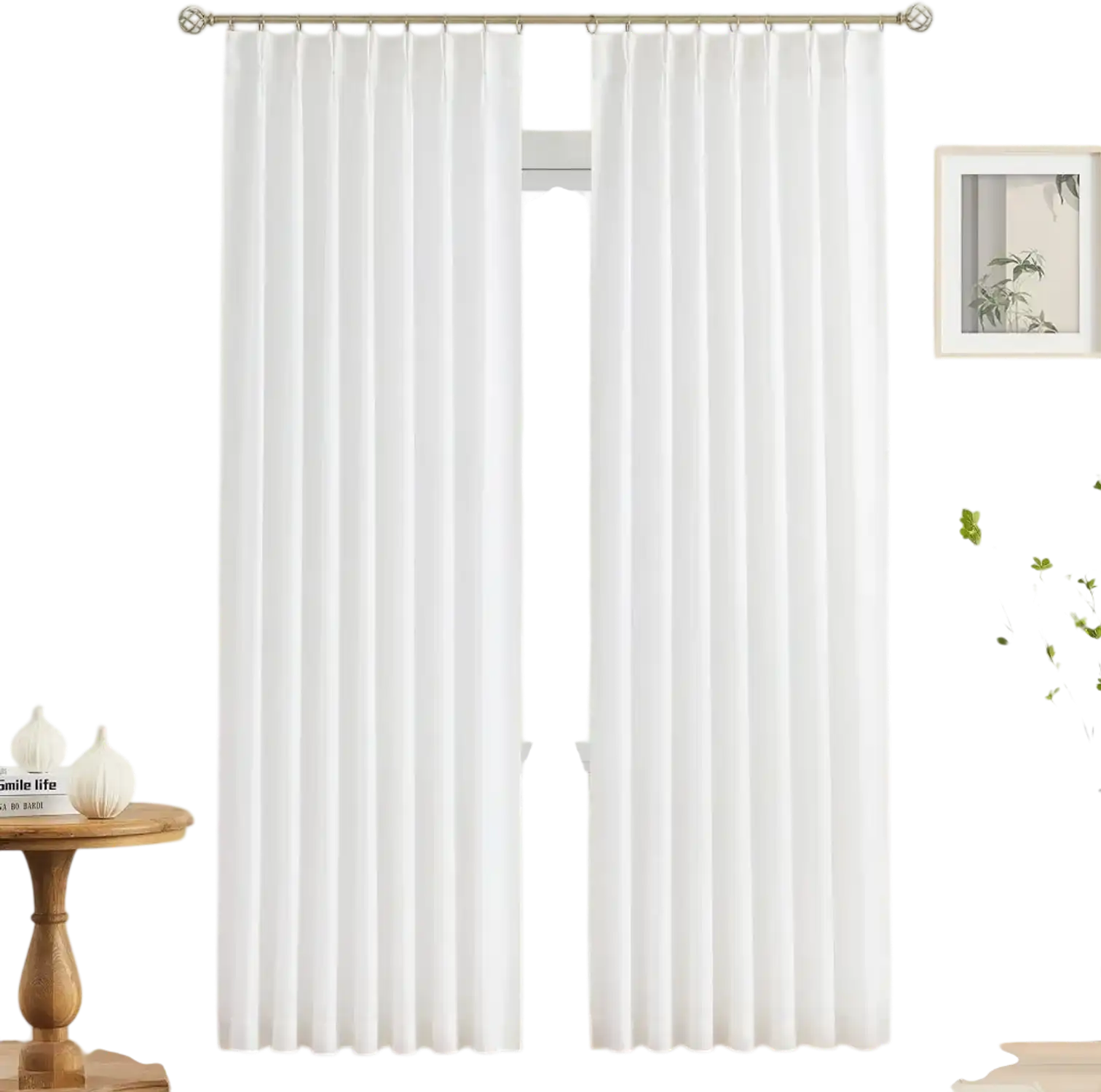 Vevor Sheer Curtains White 52