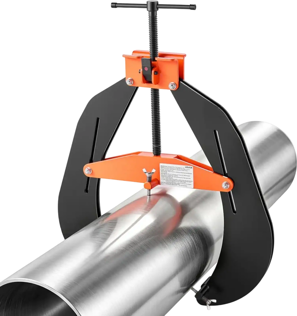 VEVOR 203.2–508 mm Pipe Alignment Clamp Tool, Precision 3-Point Alignment Tool with T-Handle & Quick Release Button, High-Strength Steel Pipe Clamp for Piping Welding & Fabrication