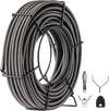 VEVOR Drain Cleaning Cable 100 Feet x 1/2 Inch Solid Core Cable Sewer Cable Drain Auger Cable Cleaner Snake Clog Pipe Drain Cleaning Cable Sewer Drain Auger Snake Pipe