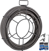 VEVOR Drain Cleaning Cable 50 Feet x 1/2 Inch Solid Core Cable Sewer Cable Drain Auger Cable Cleaner Snake Clog Pipe Drain Cleaning Cable Sewer Drain Auger Snake Pipe