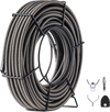 VEVOR Drain Cleaning Cable 75 Feet x 1/2 Inch Solid Core Cable Sewer Cable Drain Auger Cable Cleaner Snake Clog Pipe Drain Cleaning Cable Sewer Drain Auger Snake Pipe