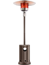VEVOR Patio Heater for Outdoor Use, 50000BTU Propane Heater Tall Hammered With Round Table Design, Metal Burner and Wheels, Fixed Outdoor Patio Flame Heater for Patio, Party, Backyard, Garden, Bronze