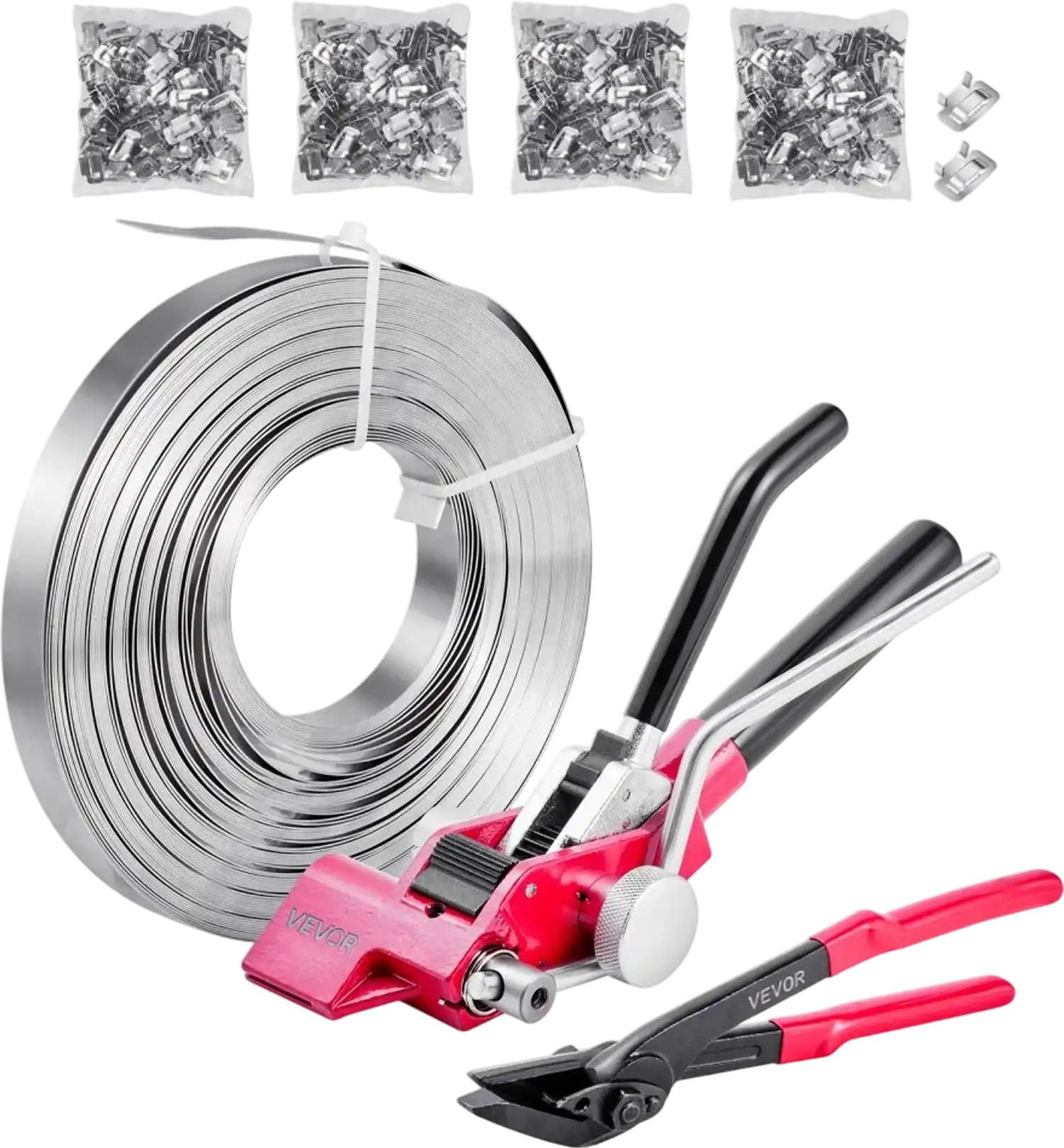 Vevor Steel Banding Strapping Kit Heavy-Duty Pallet Packaging Kit New