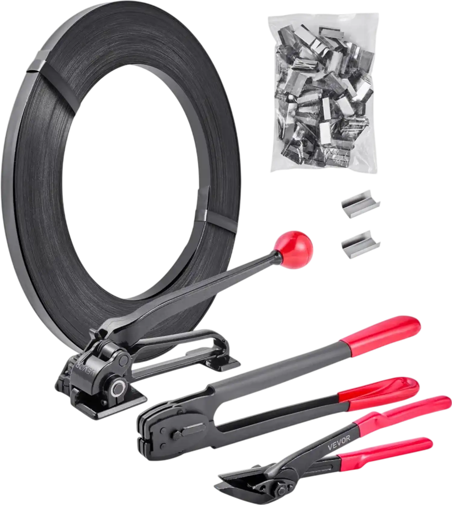 Vevor Steel Banding Strapping Kit Heavy Duty 600' Manual Pallet Packaging New