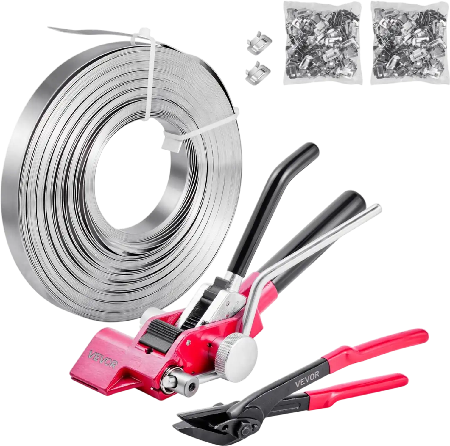 Vevor Steel Banding Strapping Kit Heavy Duty 200' Pallet Packaging Set New