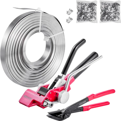 Vevor Steel Banding Strapping Kit Heavy Duty 200' Pallet Packaging Set New
