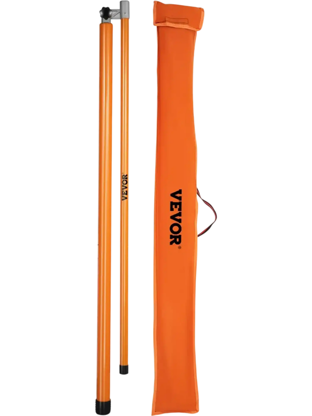 VEVOR Load Height Measuring Stick, 15\' Sturdy Fiberglass Truck Height Stick with Adjustable Pole, Non-conductive Truck Height Measuring Stick with Carrying Bag, Height Stick for Trucks, Car Haulers