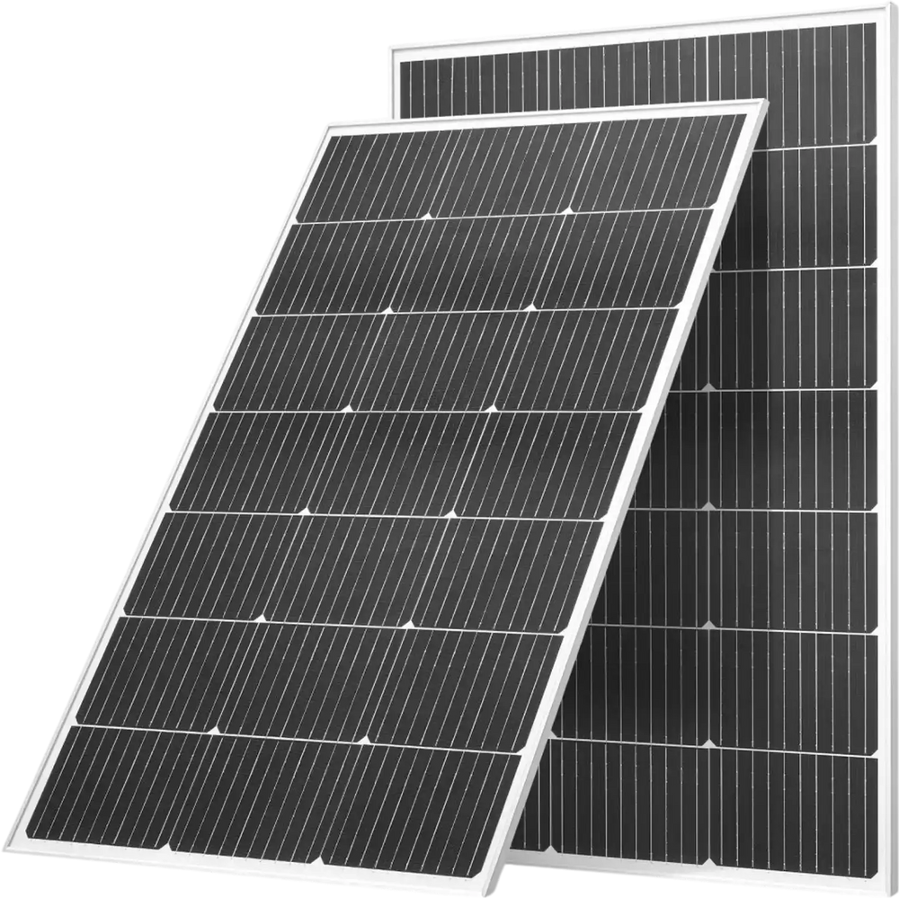 VEVOR 2PCS 100W Monocrystalline Solar Panels, 23% High-Efficiency Mono PV Module with Stable MC4 Output & Aluminum Frame, IP65 Waterproof Solar Panel for Car Boat RV Flat Rooftop Off-Grid Applications