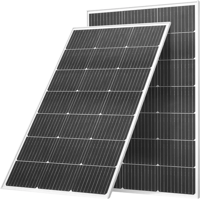 VEVOR 2PCS 100W Monocrystalline Solar Panels, 23% High-Efficiency Mono PV Module with Stable MC4 Output & Aluminum Frame, IP65 Waterproof Solar Panel for Car Boat RV Flat Rooftop Off-Grid Applications