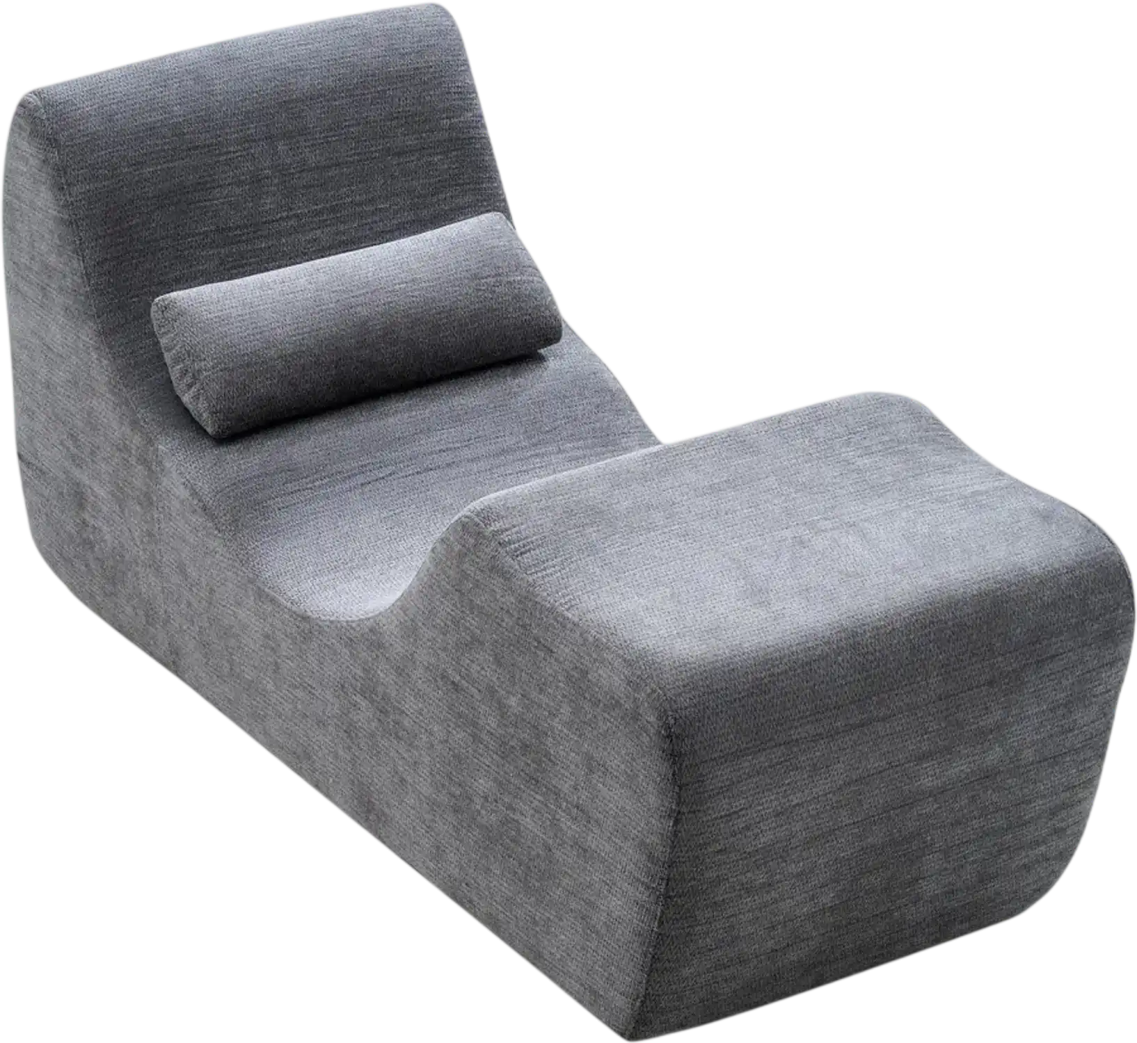 Vevor Chaise Lounge Chair Ergonomic Yoga Chair Grey New