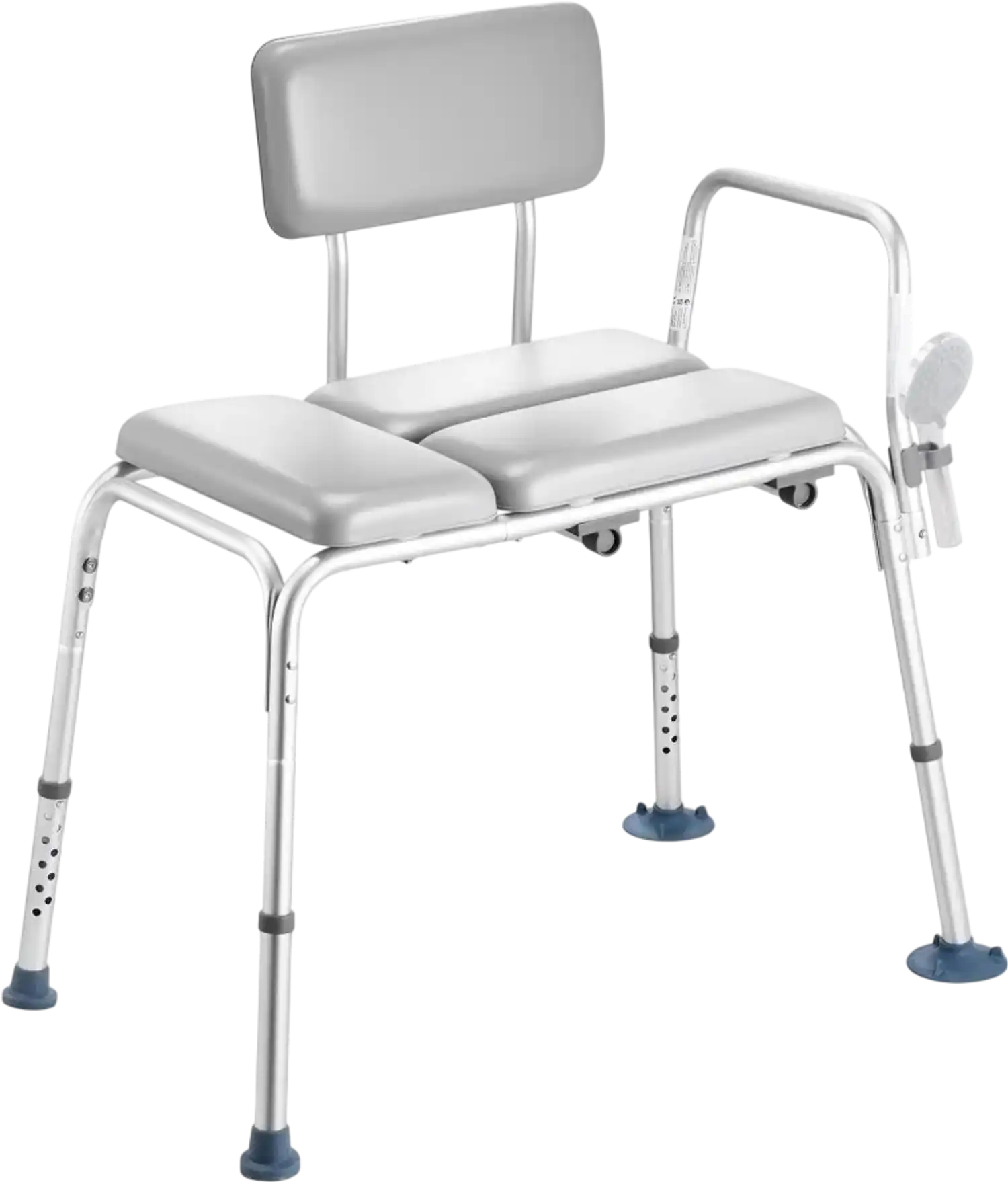 Vevor Tub Transfer Bench Height Adjustable Shower Chair with Arm and Backrest New