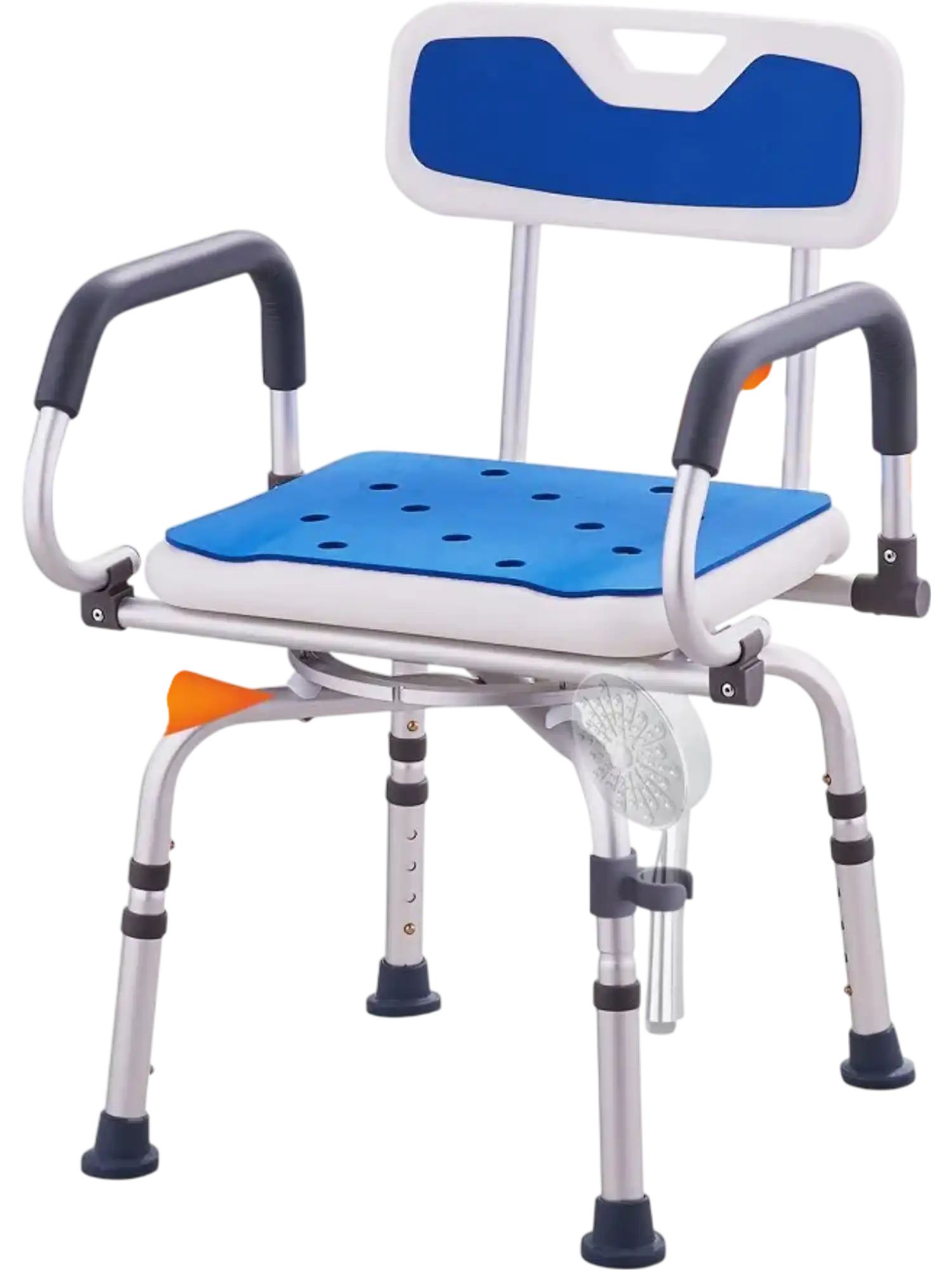 Vevor Shower Chair 360 Degree Swivel Adjustable Shower Seat with Pivoting Arms 400 lbs New