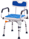VEVOR Swivel Shower Chair 360 Degree, Adjustable Shower Seat with Pivoting Arms for Inside Showers or Tubs, Non-Slip Rotating Bathtub Shower Chair for Elderly Disabled Injured, 400LBS Capacity