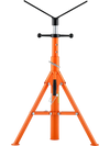 VEVOR 6600lbs 4-in-1 Pipe Stand with V/U/Flat Heads and Mount Plate, 4-in-1 Versatile, 28-52 in Adjustable Height, Folding Portable Design, for Welding, Construction, Fabrication, DIY Projects