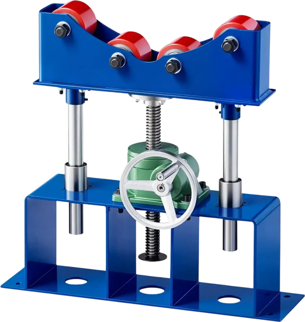 VEVOR Rotary Welding Positioner Roller, 2500LBS Heavy-Duty Pipe Stand, Fits 2"-36" Pipes, 16"-23" Adjustable Height, 4 PU Rollers, Worm Gear Lifting for Large Pipe Welding, Processing & Rotation
