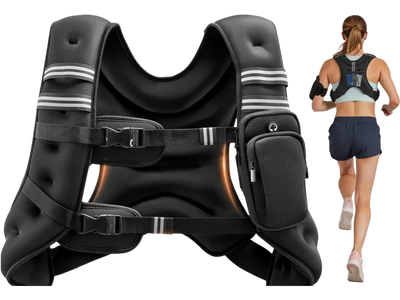 Vevor Weighted Vest 25 lbs Adjustable Reflective Training Vest New