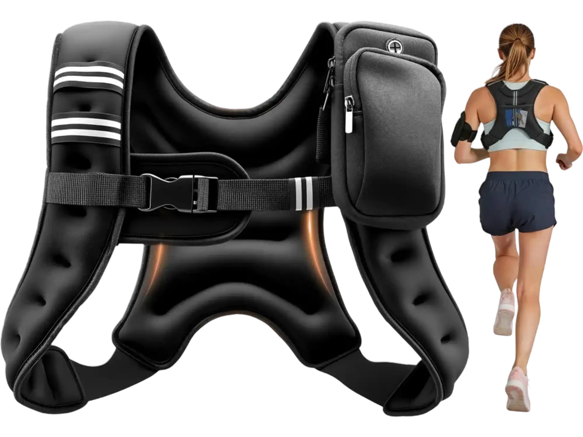 Vevor Weighted Vest 8 lbs Adjustable Training Vest New