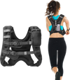 VEVOR Weighted Vest, 16 lbs Weight Vest with Reflective Stripe, Adjustable Buckle Body Weight Vest for Men Women, Workout Equipment for Strength Training, Running, Jogging, Fitness, and Weight Loss