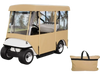 VEVOR Golf Cart Enclosure, with 4-Sided Fairway Deluxe, 300D Waterproof Driving Enclosure with Transparent Windows, Fit for 2+2 Seats Golf Carts (Roof Up to 78.7''L)
