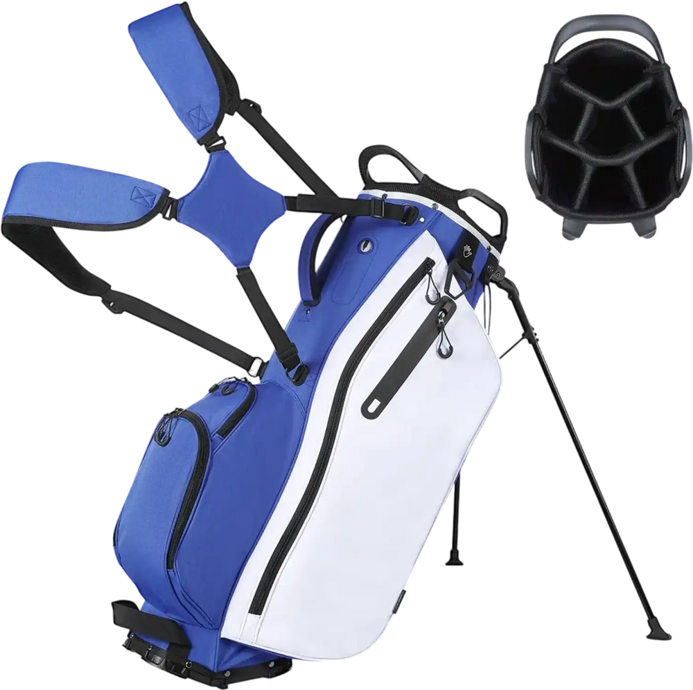 VEVOR Golf Cart Bag, 7 Way Top Divider Organizer, Club Stand Bag with Full-length Divider, Handles, Dual Support Legs, Storage Pockets, Dual Shoulder Straps, Rain Hood, Lightweight for Men and Women