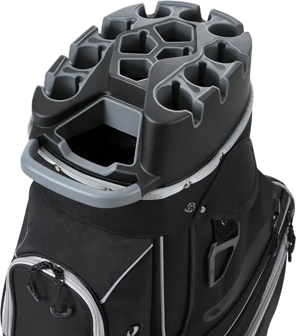 VEVOR Golf Cart Bag, 14 Way Top Divider Organizer, Golf Club Bag with Full-length Divider, Storage Pockets, Shoulder Strap, Rain Hood, Smooth Zippers, High-Strength 900D Polyester for Men & Women