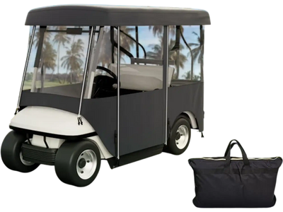 VEVOR Golf Cart Enclosure 86'', 4-Person Golf Cart Cover, 4-Sided Fairway Deluxe, 300D Waterproof Driving Enclosure with Transparent Windows, Fit for 4-Seat EZGO, Club Car, Yamaha Carts
