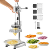 VEVOR Commercial French Fry Cutter, Stainless Steel Vegetable Fruit Chopper with 3 Replacement Blades 1/2-Inch 3/8-Inch 1/4-Inch, Manual Potato Slicer Dicer for Restaurants & Home Kitchen
