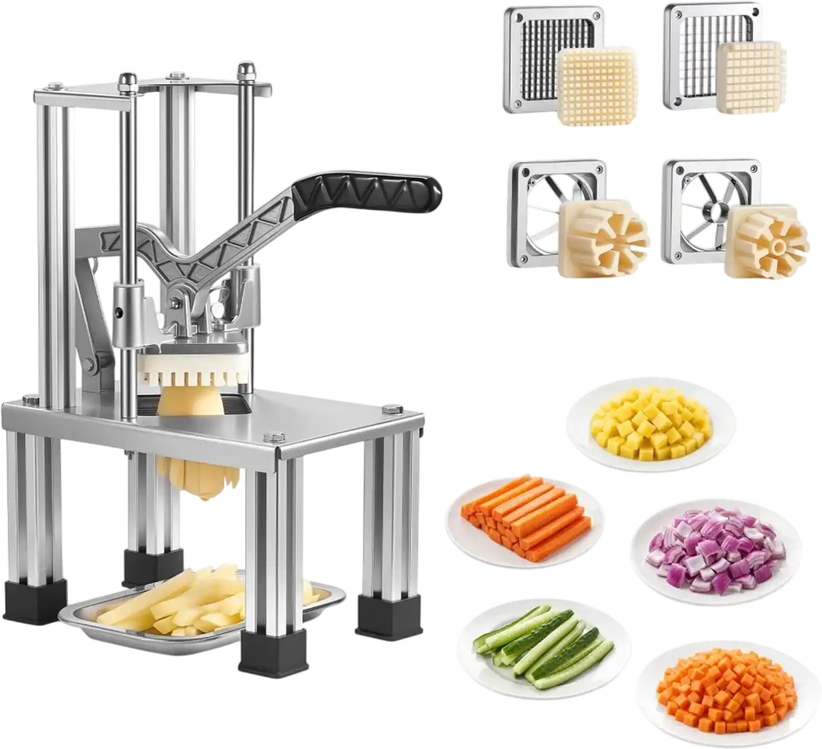 Vevor French Fry Cutter Commercial Vegetable Chopper New