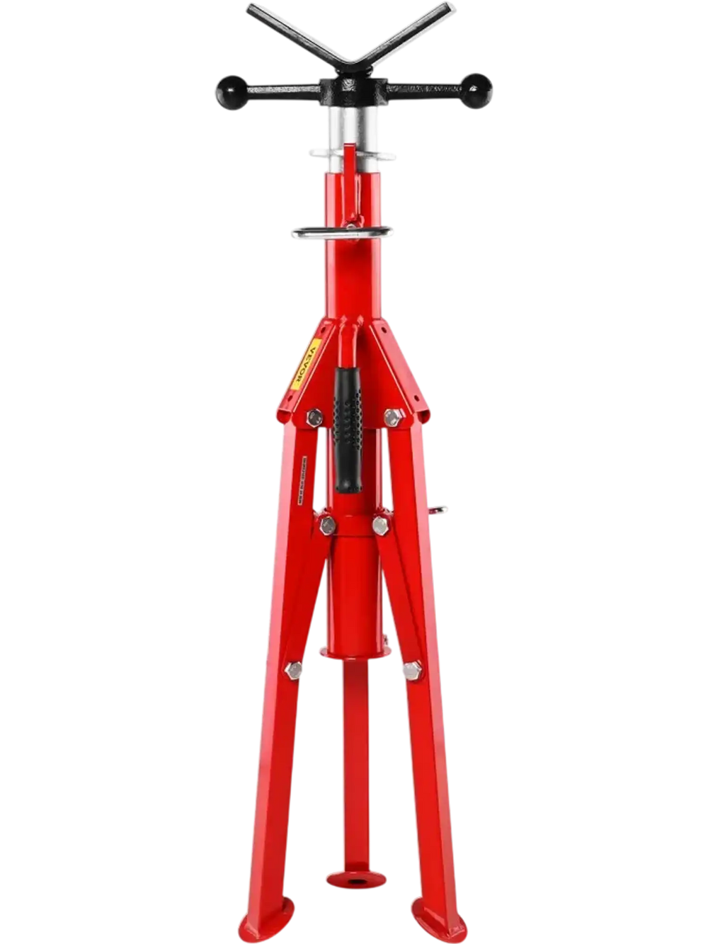 VEVOR V Head Pipe Stand Adjustable Height 28-52 Inch, Pipe Jack Stands 2500 LB. Capacity,Folding Portable Pipe Stands 1/2 to 12 Inch Pipe Supporting,Steel Jack Stands
